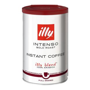 意利illy速溶冻干黑咖啡95g罐装浓醇咖啡粉无蔗糖添加原装进口