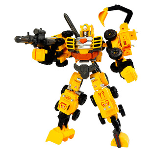 变形玩具车男童金刚合体小汽车益智拼装工程车组合机甲机器人礼物