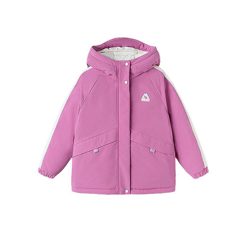 巴拉巴拉羽绒服女童工装风上衣潮