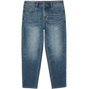 [商场爆款]杰克琼斯男装秋牛仔裤拉链纯色九分裤子男款225432043