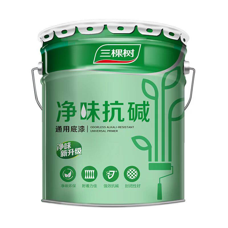 三棵树净味抗碱底漆渗透防霉墙面内墙乳胶漆