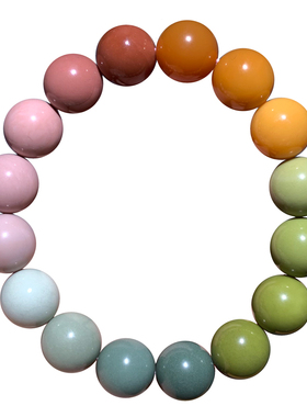 天然大颗粒盐源玛瑙手链礼物情侣