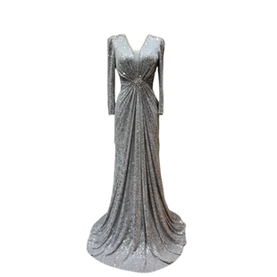 莱邦美杰高端主持礼服长袖重工