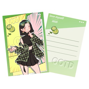 沉墨七色超清明信片来图定制水彩丽琦特种纹理纸二次元动漫双面明星照片打印烫金异形印刷加急高级感自印diy