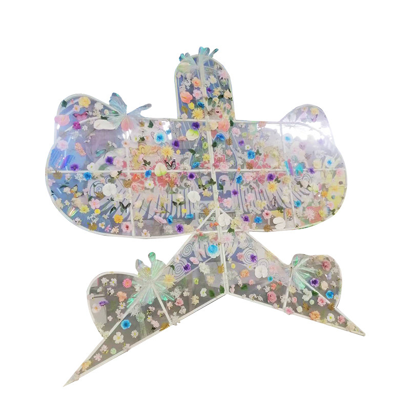 会发光的巨型纸鸢美陈可定制风筝造型展览道具商业美陈沙燕带灯