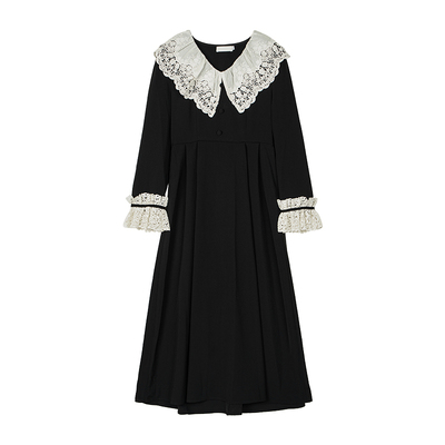 ENJOYME法式娃娃领显瘦裙子