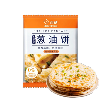 百钻葱油饼层层起酥葱香浓郁