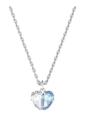 Swarovski/施华洛世奇官网正品透明蓝色爱心合一女士项链5653008