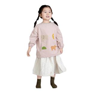 典举宝宝罩衣秋冬儿童幼儿园防脏吃饭围兜围裙婴儿辅食反穿衣外穿