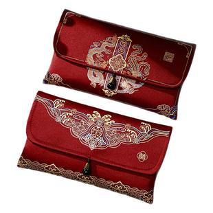 万元改口红包一对结婚专用敬茶布艺利是封中式喜字订婚婚庆大喜包