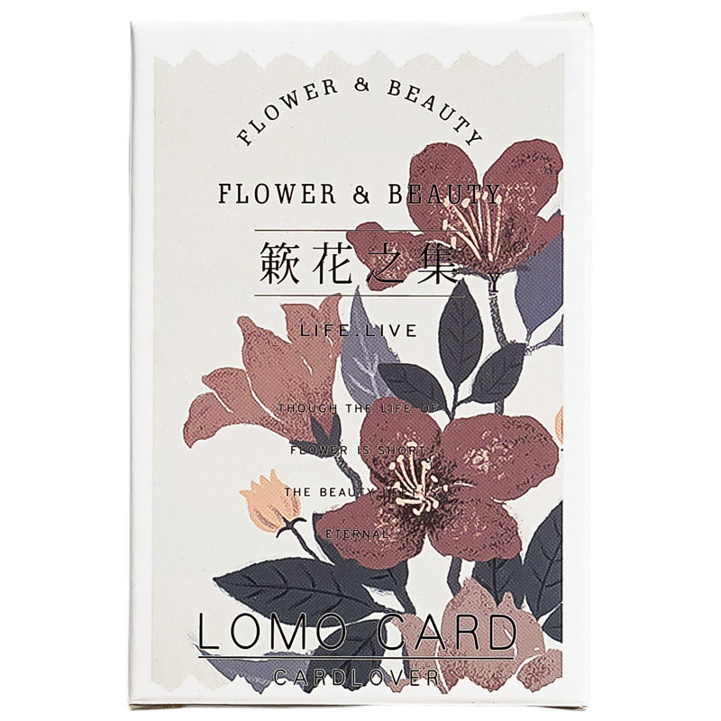 簌花之集LOMO水彩花卉小卡片
