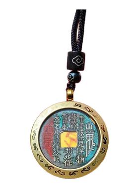 原创道门山鬼花钱吊坠男女款