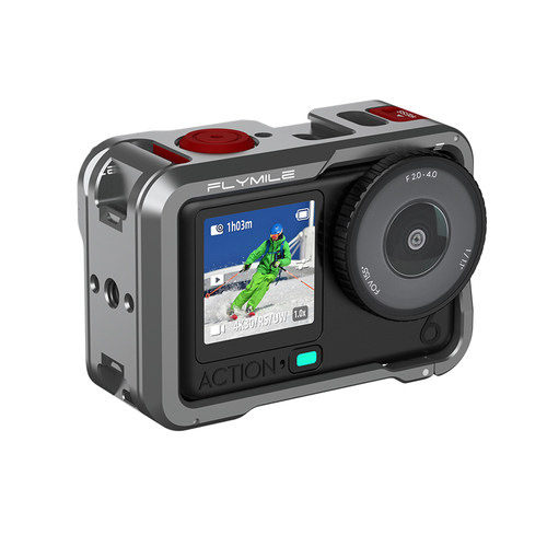 Flymile运动相机金属兔笼适用大疆Action6/5Pro/4多功能拓展边框影石Insta360AcePro2/X5防摔保护壳防护配件