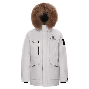 【鹅绒】骆驼羽神Ultra户外羽绒服冬新款男女三防外套工装派克服