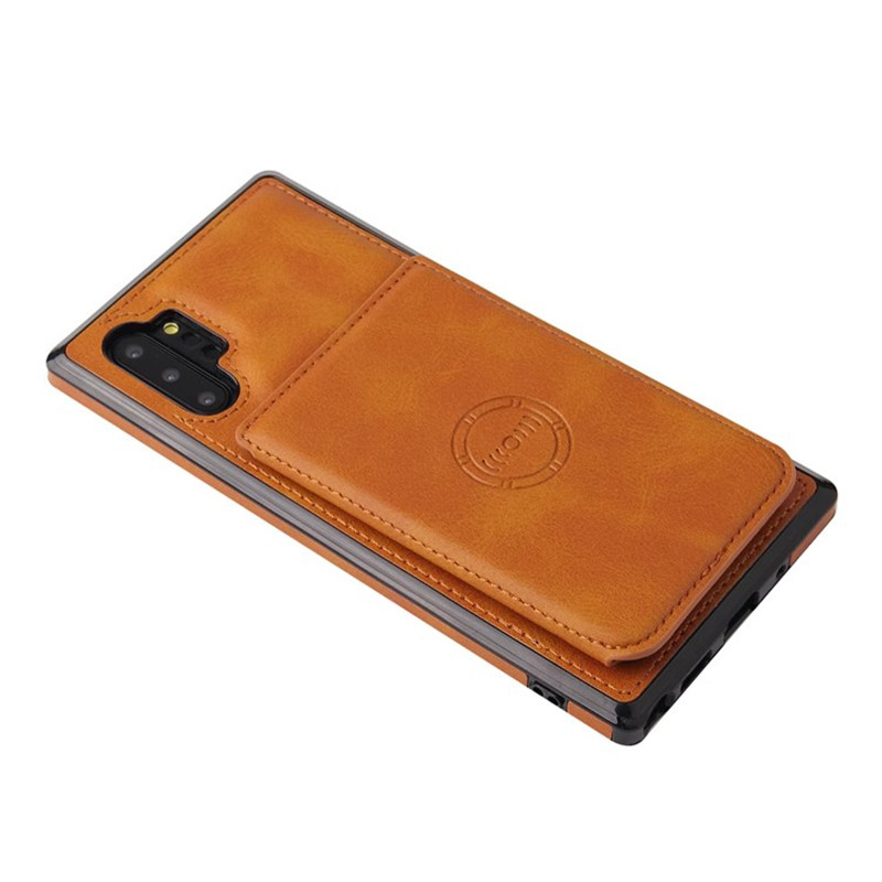 新款卡包适用三星note10+手机壳装证件门禁卡照片相片S10pro可放卡片GalaxyS10plus便携式零钱包可插卡