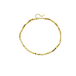 高级ins碎银几两项链女小方块锁骨链轻奢颈链冷淡风钛钢不掉色潮