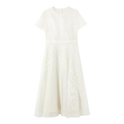 【兰亭叙】朗姿真丝新中式提花长裙2025年夏季新款高级感连衣裙女