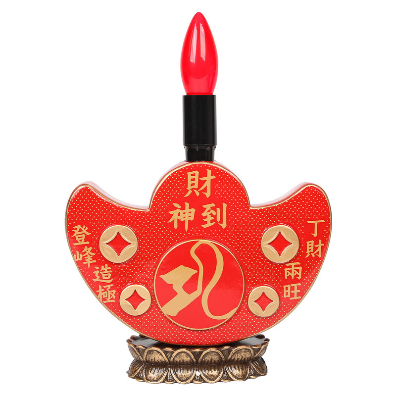 现货李居明2026马年吉祥物富贵大财灯摆件丁财两旺财神灯客厅摆设