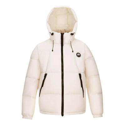 熊猫短款保暖羽绒服白鸭绒外套