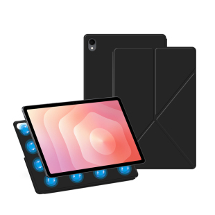 适用三星Tab S11/S10/S9 Ultra平板保护套S10FE+支架壳S9FE plus磁吸双面夹S9+翻盖S9/S8/S7/S10lite带笔槽新