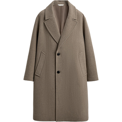 西班牙单！羊毛混纺宽松版大衣