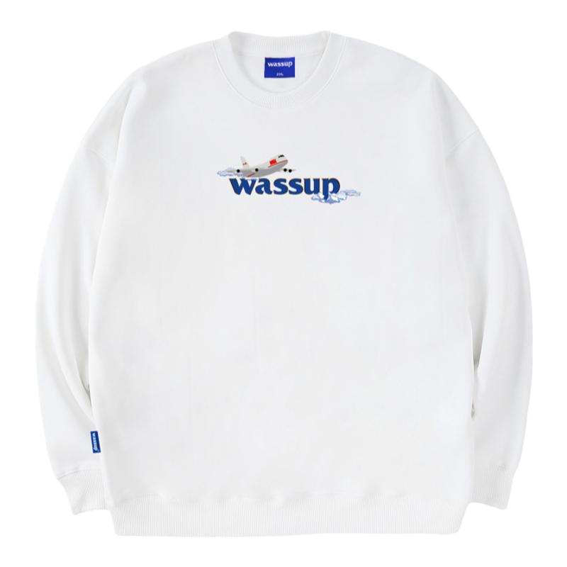 WASSUPHEODS无帽圆领卫衣
