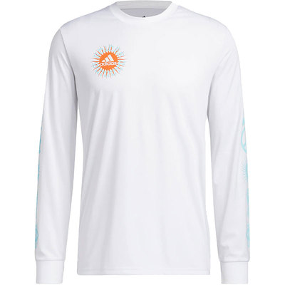 Adidas/阿迪达斯正品M BTN G LS T男子跑步运动长袖T恤HA4306