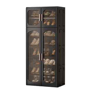 折叠鞋柜家用落地多层防尘鞋架门口入户门玄关大容量收纳置储物柜