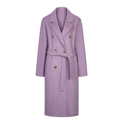 Chings羊毛双面呢长款保暖大衣