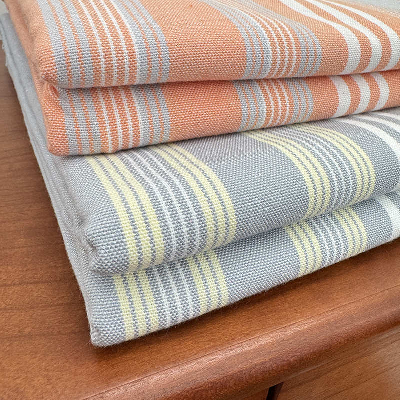 出口法国 纯棉老粗布床单单件加厚格子简约条纹双人被单1.5 1.8床