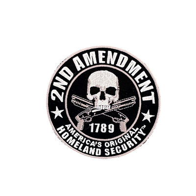 背胶布贴刺绣布贴双枪骷髅DIY