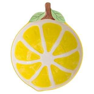 圆形卡通菠萝陶瓷碗盘套装 萌可爱水果创意网红餐具焗饭盘意面