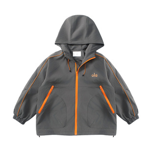 儿童装男童外套春秋款2026新款春季冲锋衣酷帅中大童男孩春装衣服