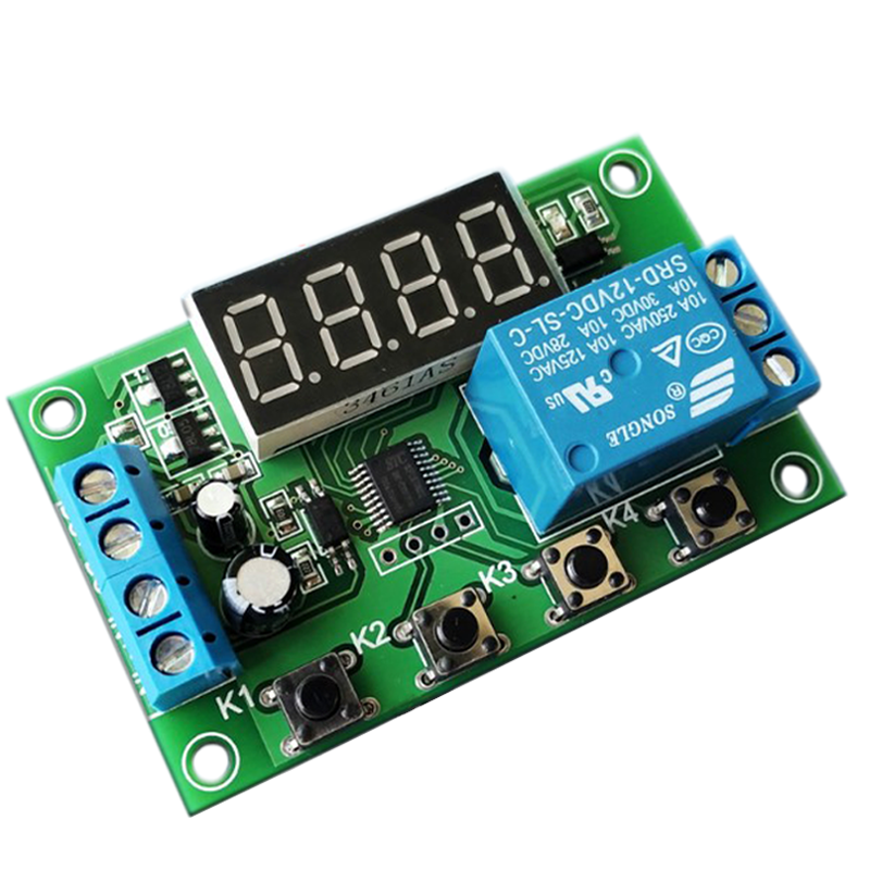 时间继电器模块脉冲触发延时接通断开定时循环电路开关5V12V24V