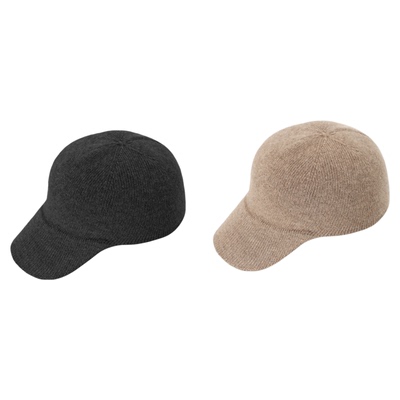 THESOONG山羊绒针织鸭舌帽