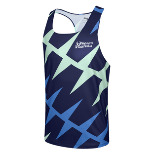 沃兰迪速干背心吸汗透气跑步训练健身马拉松男比赛服专业竞速体考