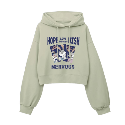 唐狮短款加绒卫衣女春秋款