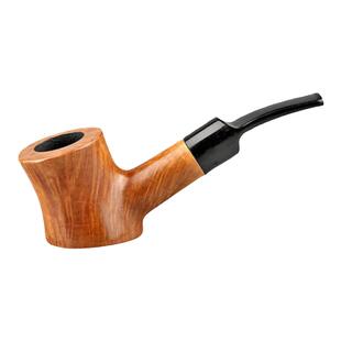 桌面小锤子烟斗进口石楠木根烟斗进口树脂斗嘴9mm烟道烟具弯式斗