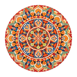 波西米亚家用餐桌隔热垫北欧风圆垫茶台吸水垫防烫防滑杯垫餐盘垫