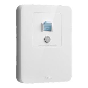 公牛漏电保护开关86型漏电保护器3P空调家用220V热水器专用32A40A