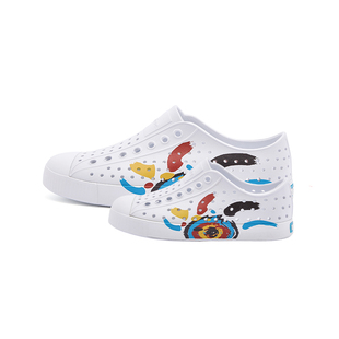 native抽象梦境Jefferson亲子洞洞鞋儿童男女童沙滩雨鞋情侣凉鞋