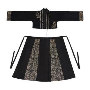 拟梦年年黑色马面裙 明制汉元素刺绣织金贵气千金风小个子显高