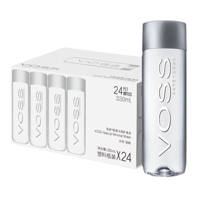 国产天然矿泉水VOSS弱碱性330ml