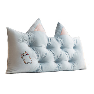 公主风儿童床头靠垫三角榻榻米软包新款大靠枕防撞床上靠背拆洗