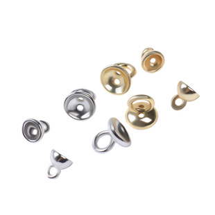 珍珠项链扣头配件不掉色包18k金diy编绳手链串珠钢丝线收尾连接扣