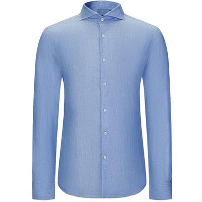 柏品意式弧开领TESTA面料衬衫