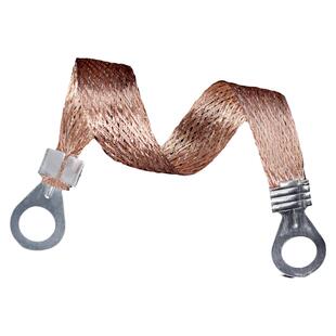 跨接线桥架接地线电箱过门2.5/4/6平方金属编织带软跨地连接扁线