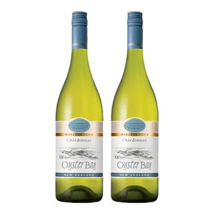 蚝湾Oyster Bay新西兰马尔堡原瓶进口霞多丽干白双支葡萄酒