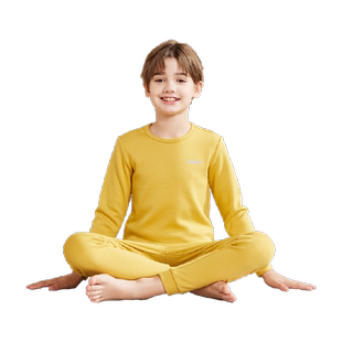 童装儿童秋冬保暖内衣套装家居纯棉睡衣男童秋衣裤加绒加厚中大童