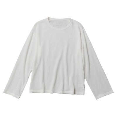 TANG TOWN 春夏刚需 呼吸感轻薄干爽全亚麻 随性圆领针织套衫T恤